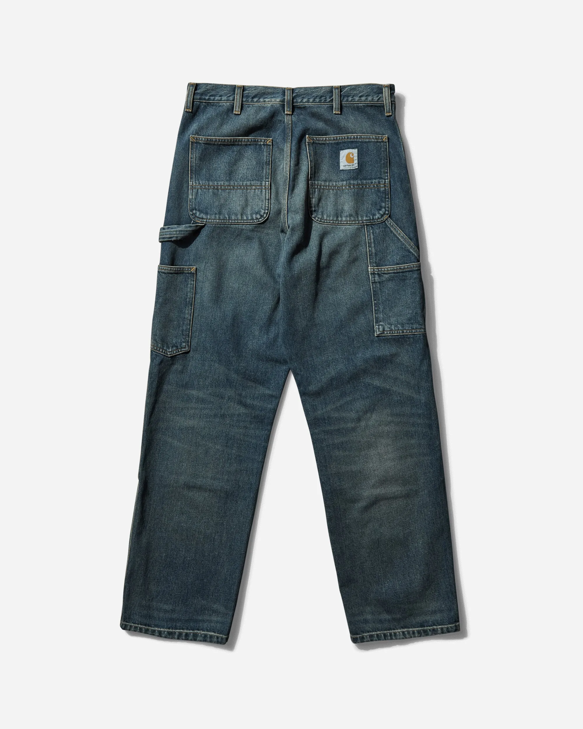 Herrenhose mit doppelten Knien Blau (Getragen Gebraucht Gewaschen)