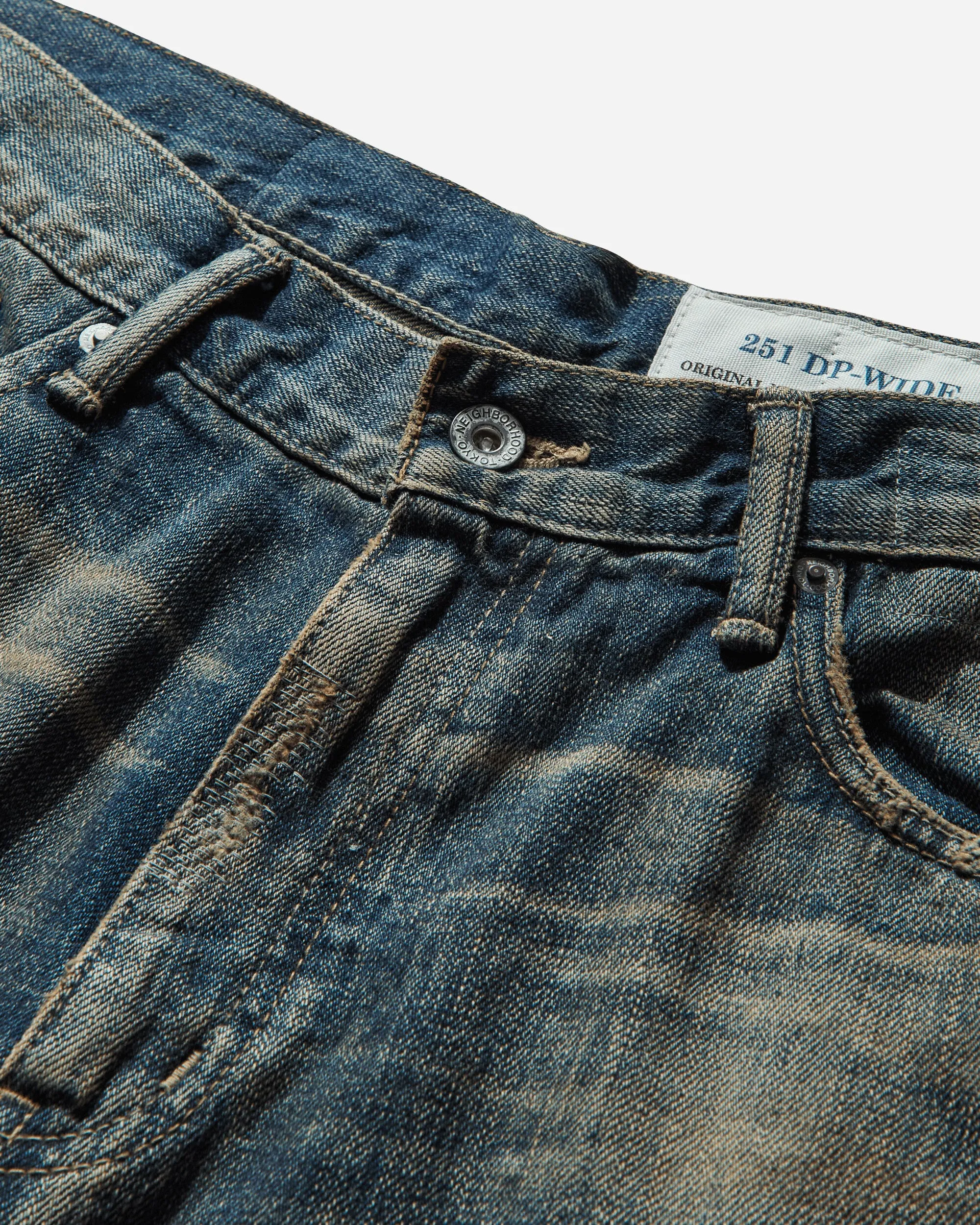 Herren Savage Denim DP Weite Hose Indigo
