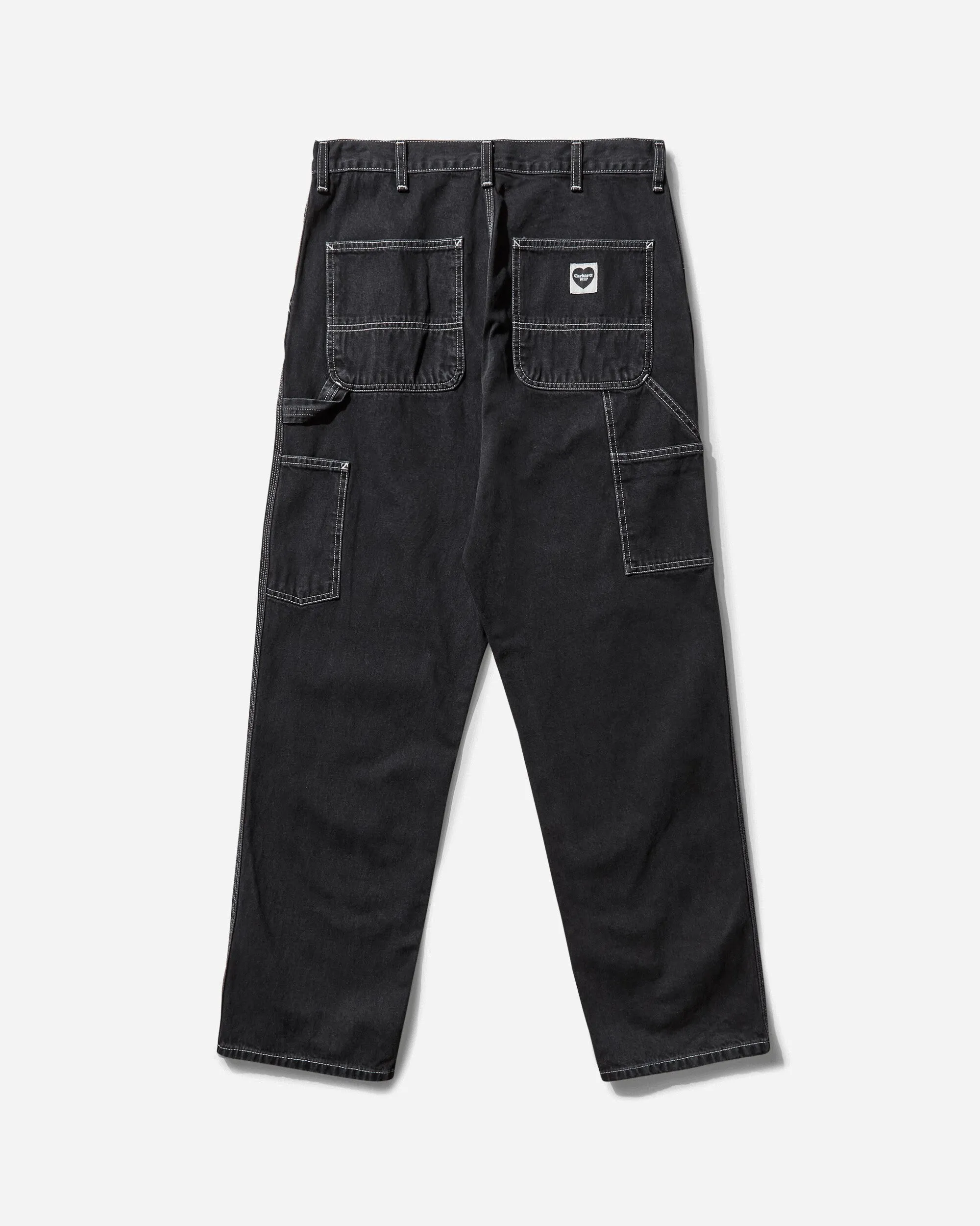 Herren Einzelne Kniehose Schwarz (Stone Washed)