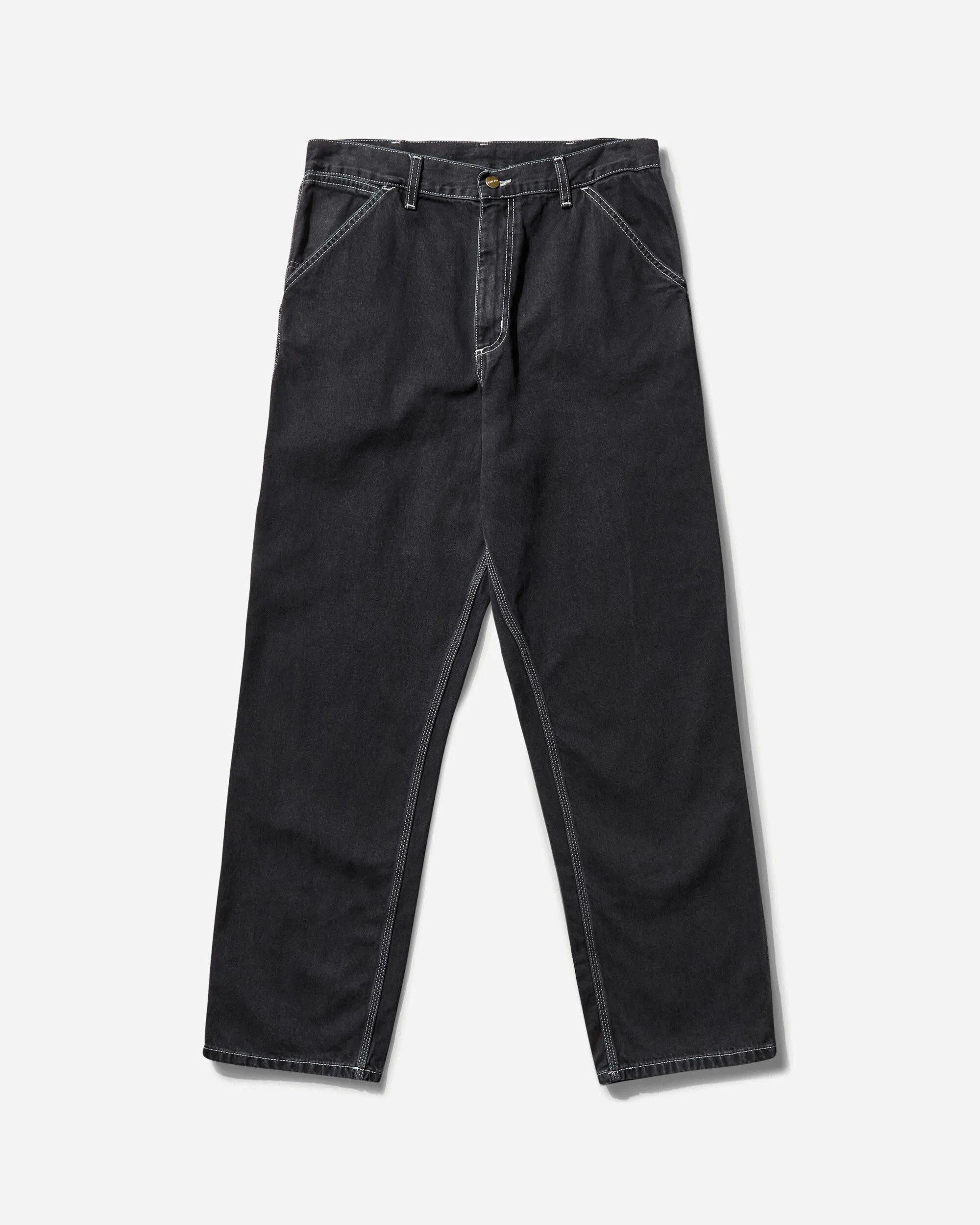 Herren Einzelne Kniehose Schwarz (Stone Washed)