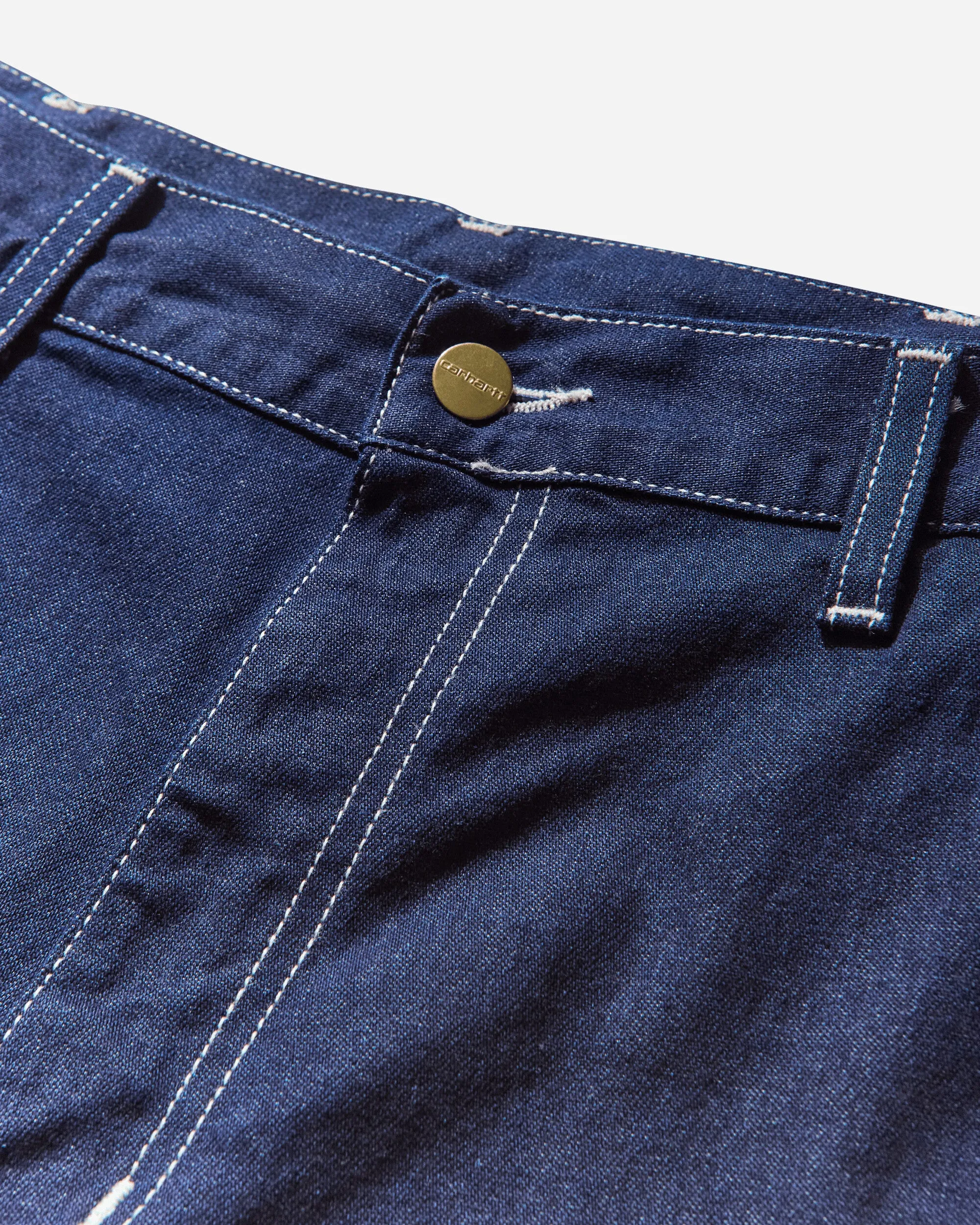 Herren Einzelne Kniehose Blau (Gewaschen)