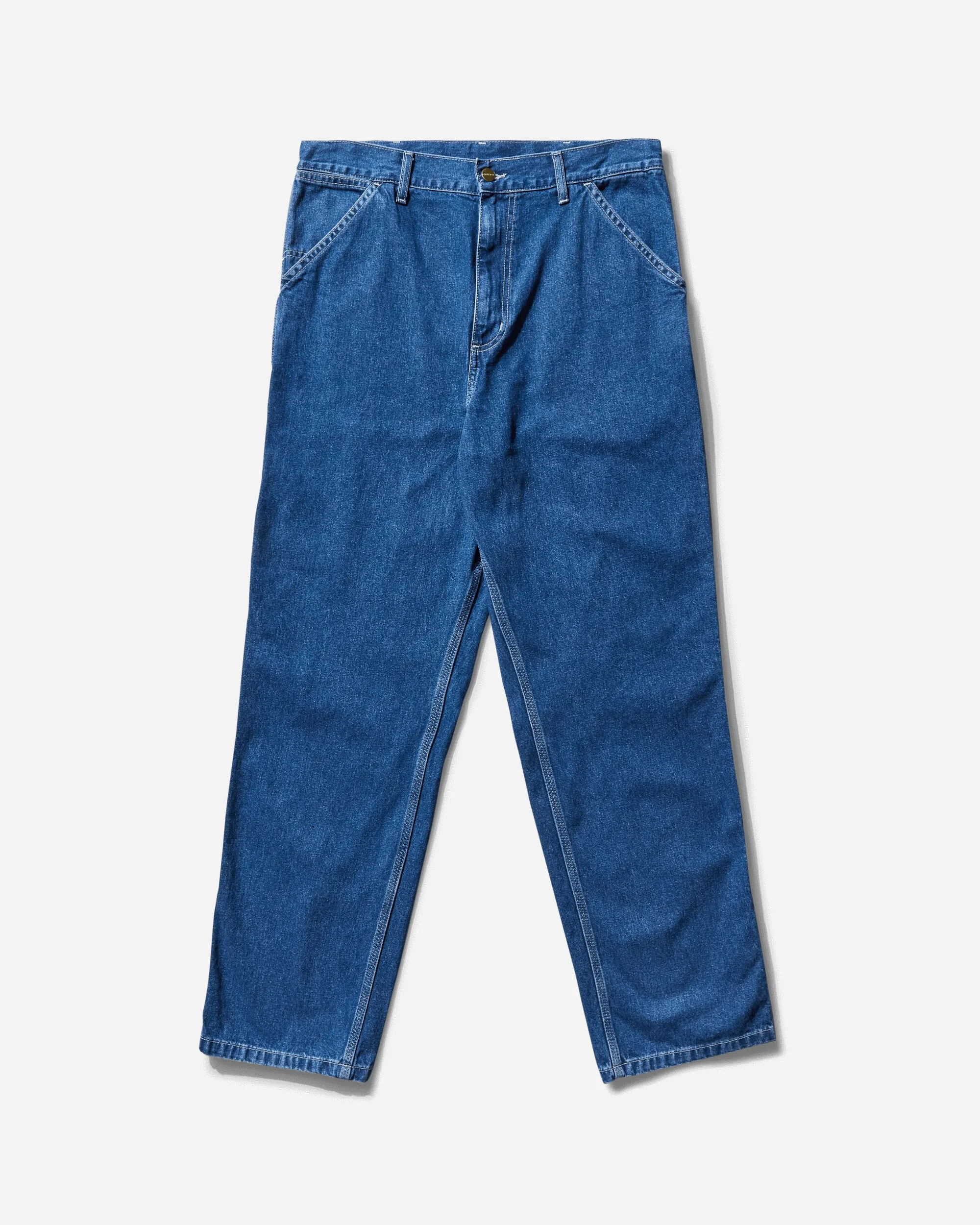 Herren Einzelne Kniehose Blau (Stone Washed)