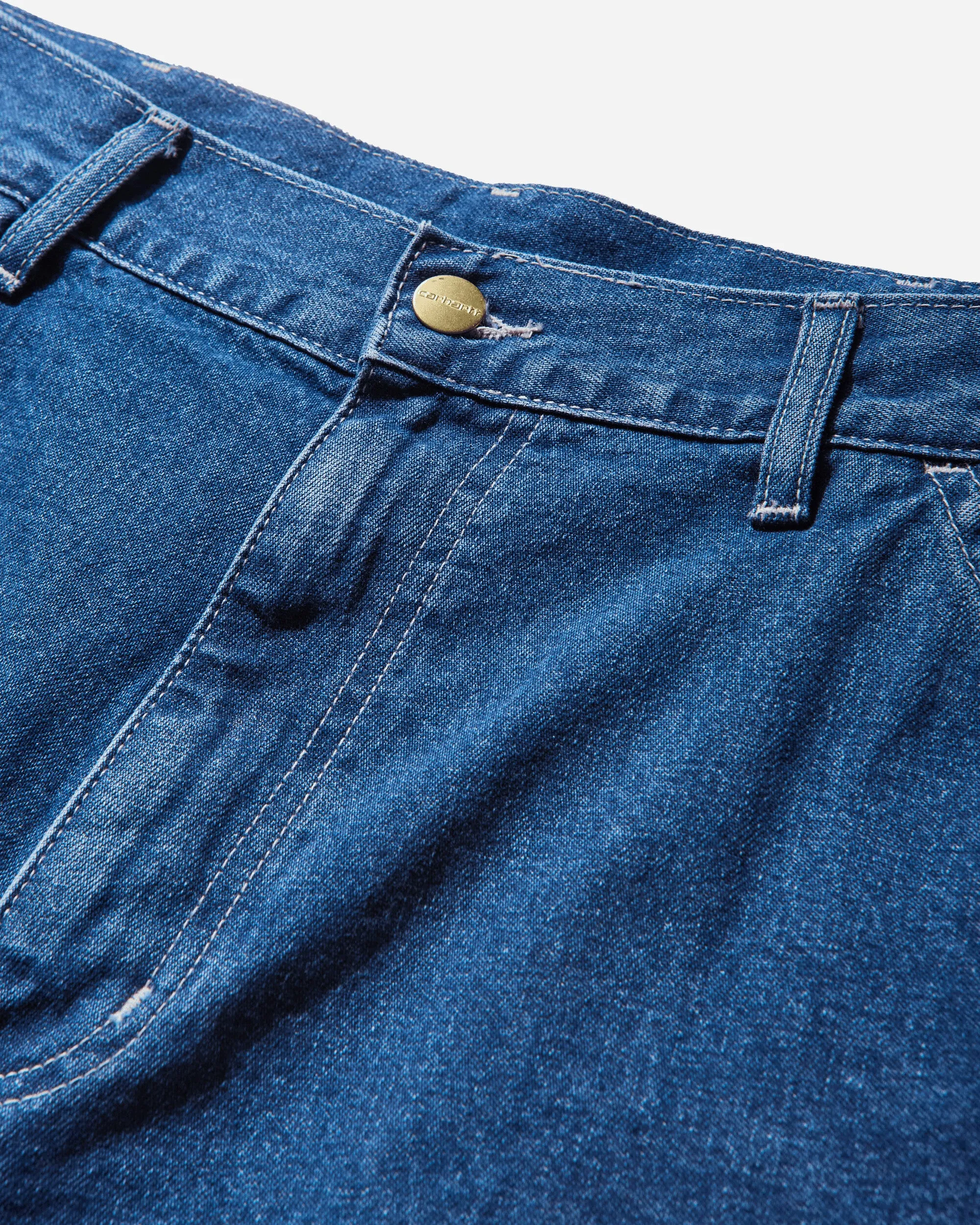 Herren Einzelne Kniehose Blau (Stone Washed)