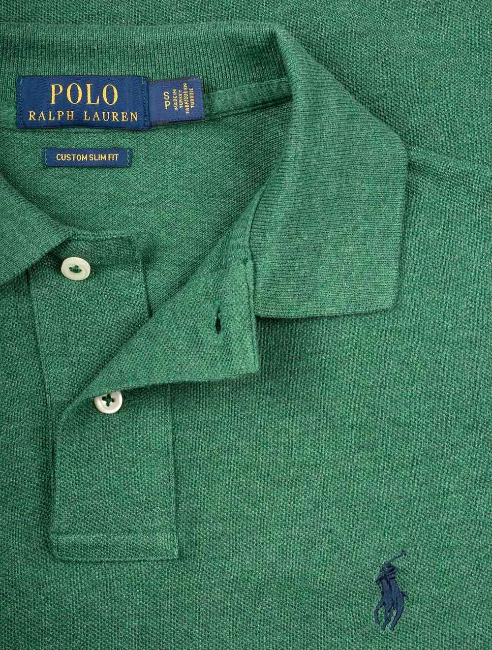 Mesh Polo-Shirt Grün