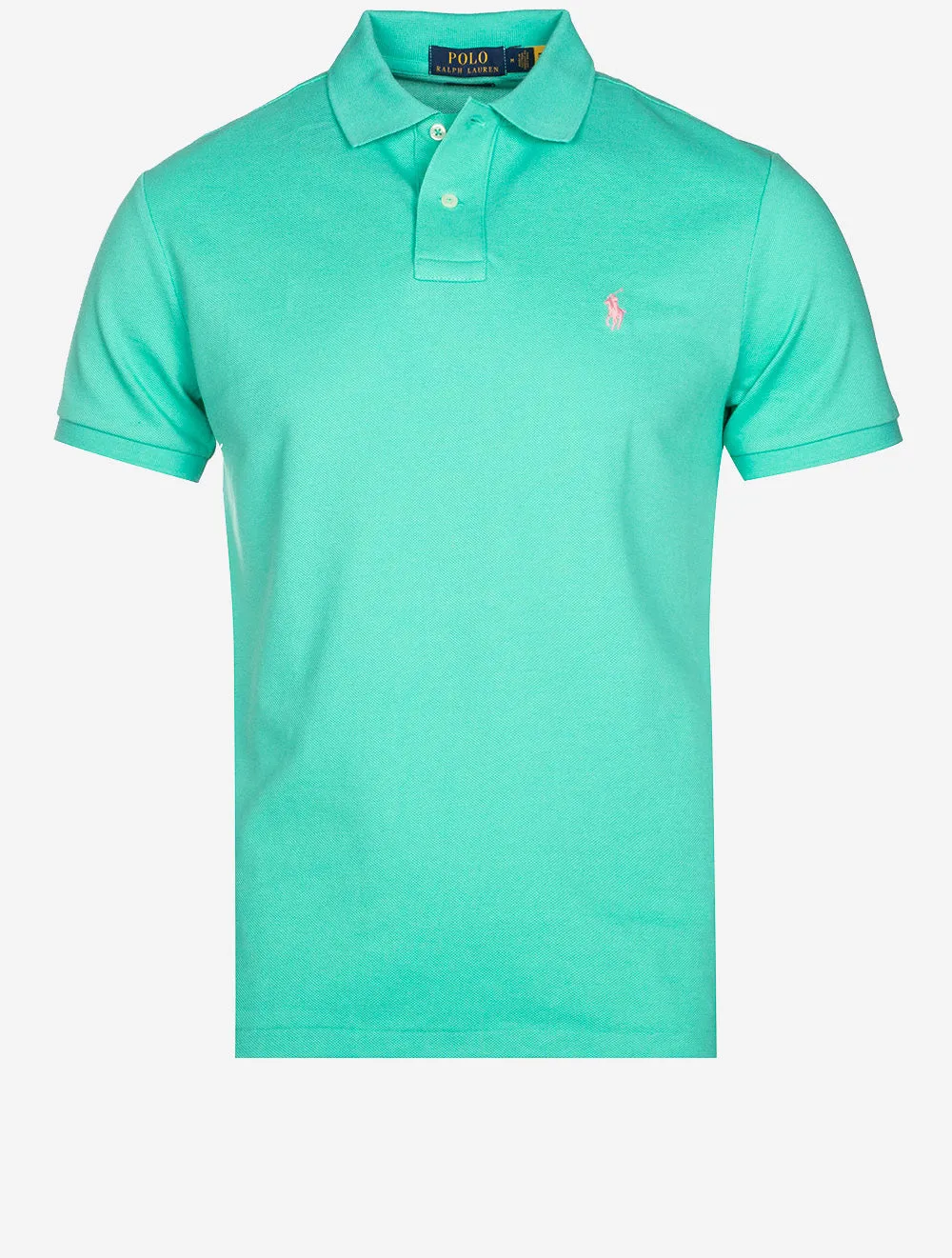 Mesh Polo-Shirt Grün