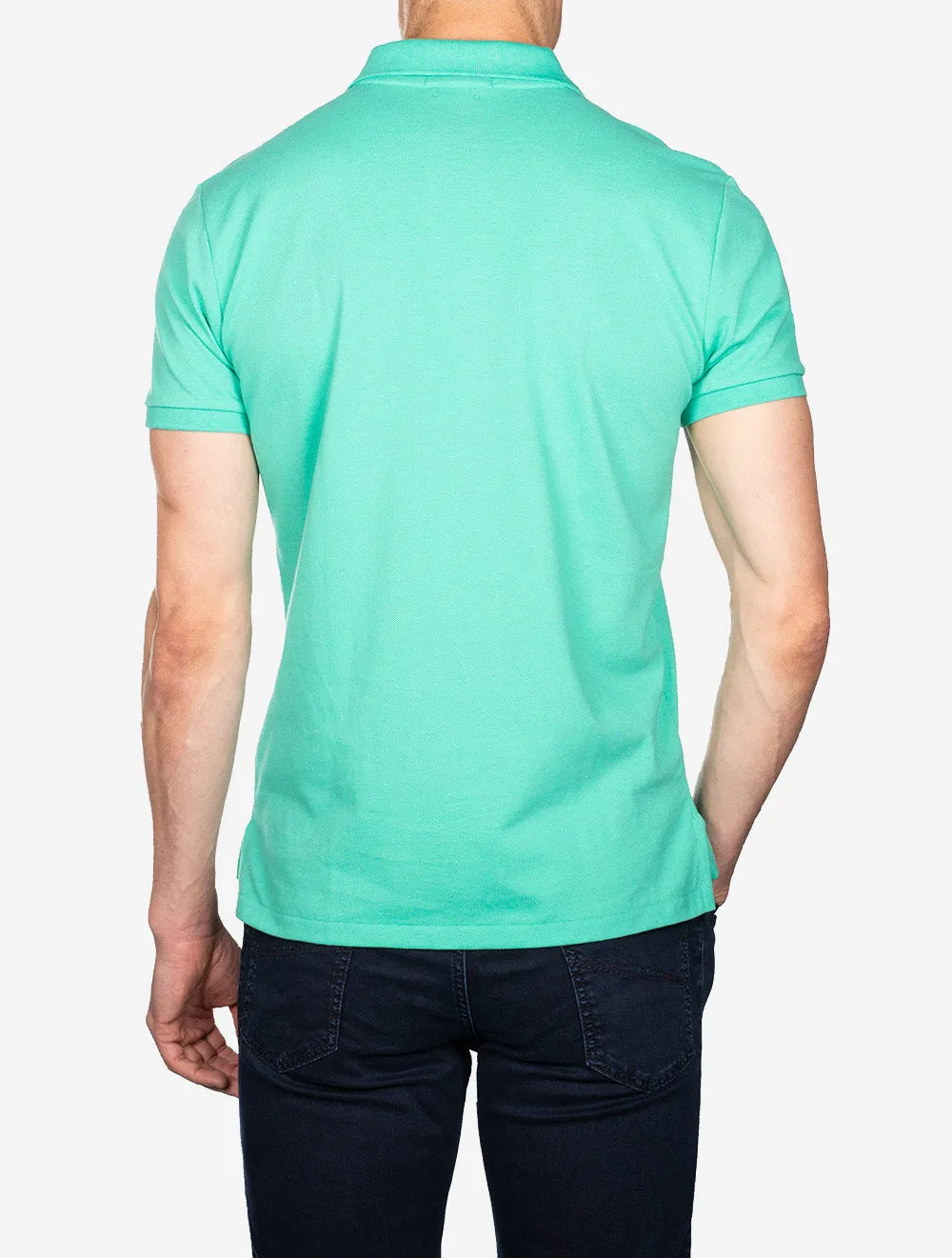 Mesh Polo-Shirt Grün