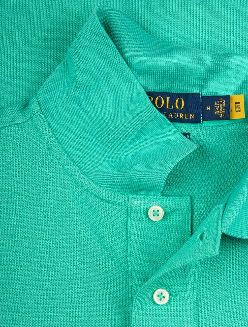 Mesh Polo-Shirt Grün