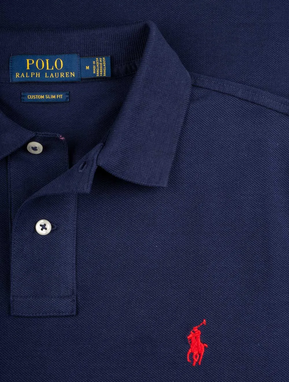 Mesh Polohemd Hellblau