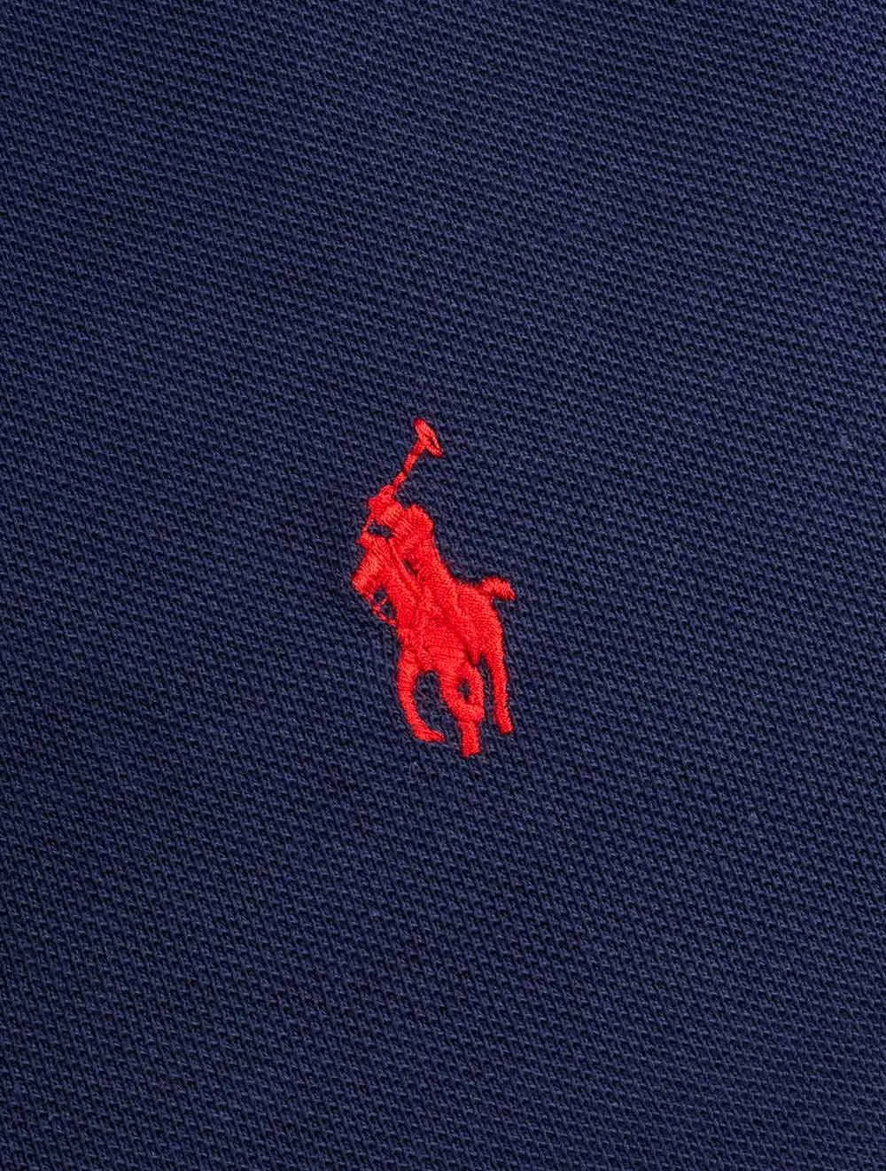Mesh Polohemd Hellblau