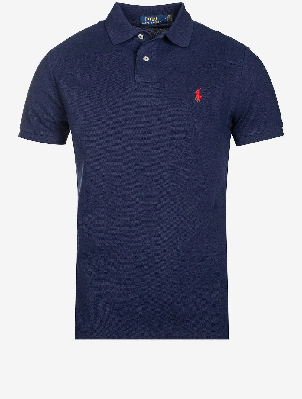 Mesh Polohemd Hellblau