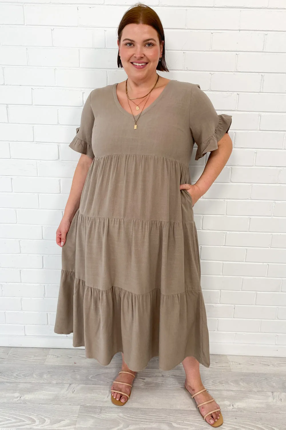 Michelle Midi-Kleid - Sommerliche Leuchtfarben