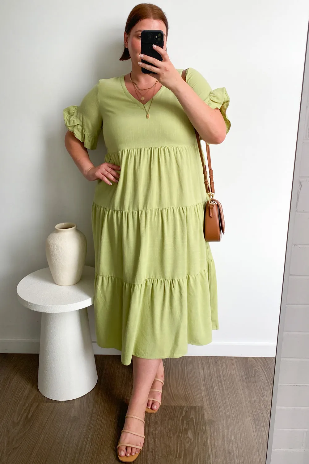 Michelle Midi-Kleid - Sommerliche Leuchtfarben