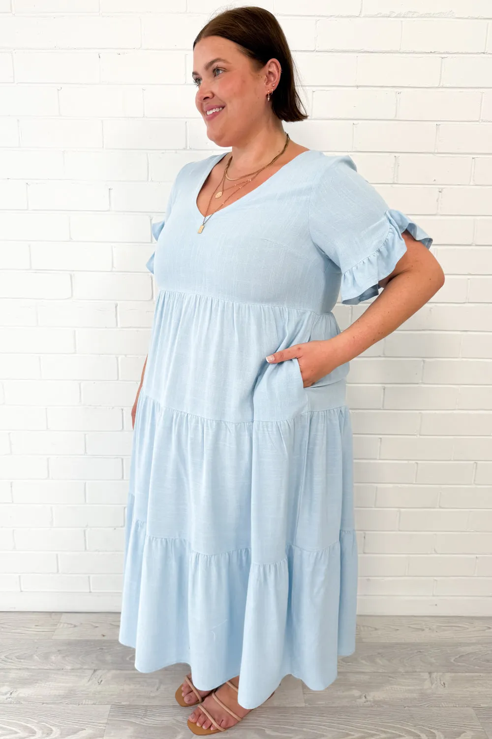 Michelle Midi-Kleid - Sommerliche Leuchtfarben