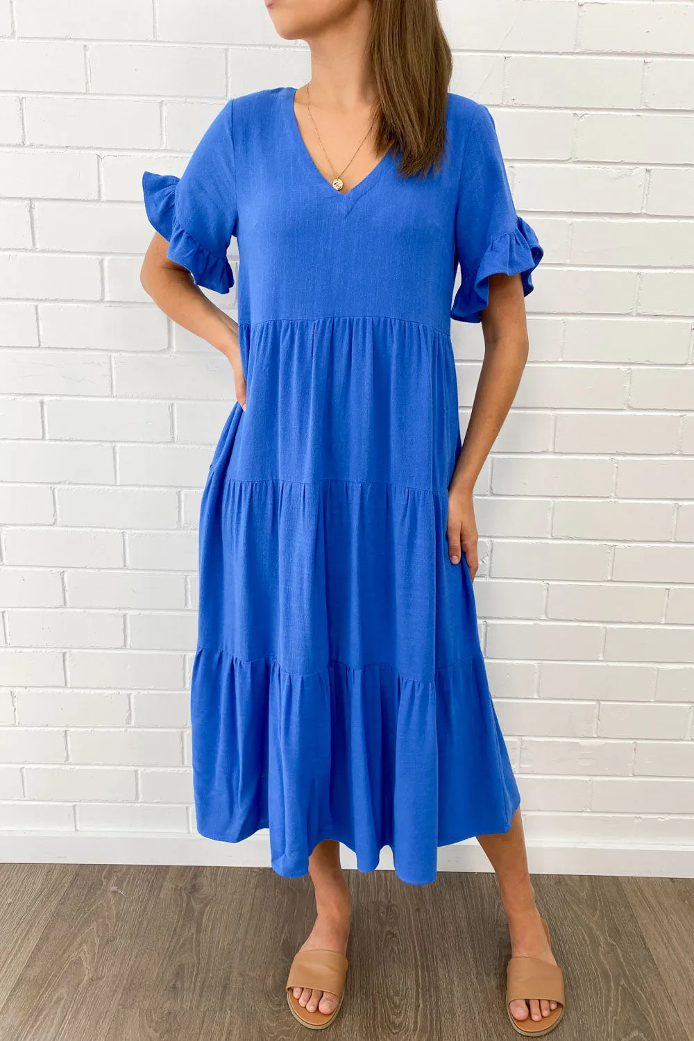 Michelle Midi-Kleid - Sommerliche Leuchtfarben