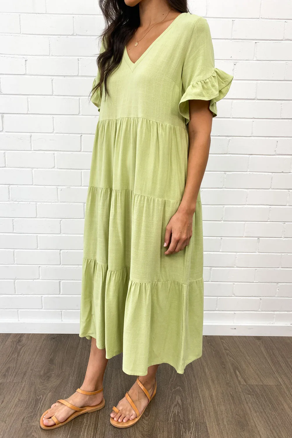 Michelle Midi-Kleid - Sommerliche Leuchtfarben