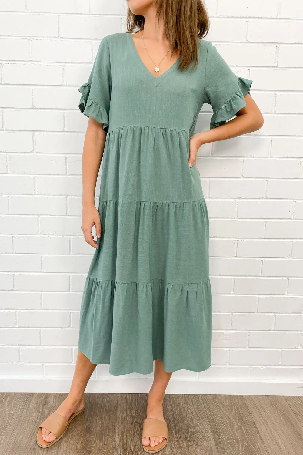 Michelle Midi-Kleid - Sommerliche Leuchtfarben
