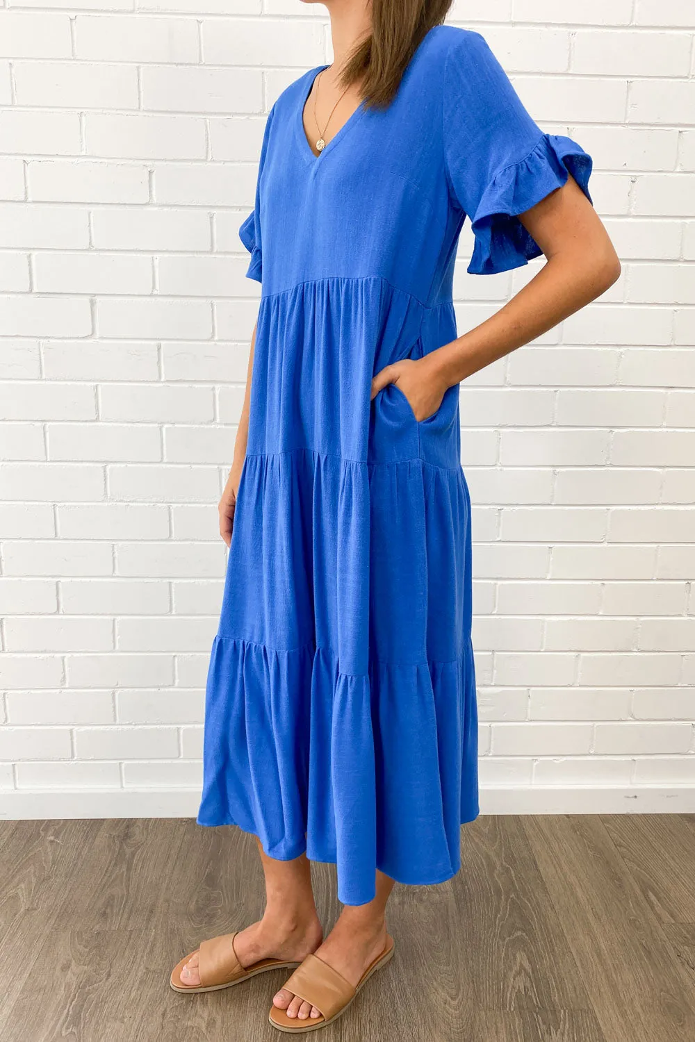 Michelle Midi-Kleid - Sommerliche Leuchtfarben