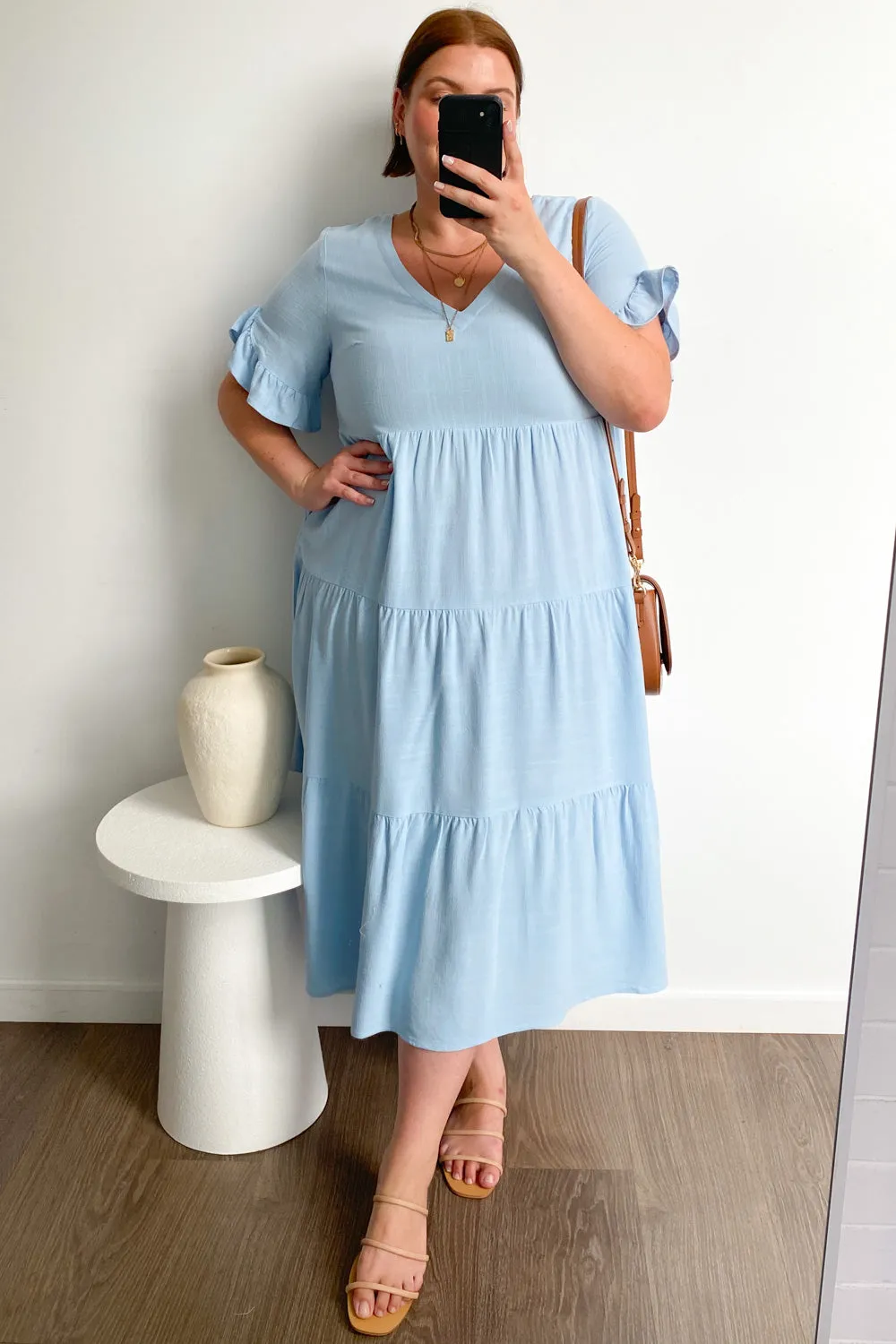 Michelle Midi-Kleid - Sommerliche Leuchtfarben