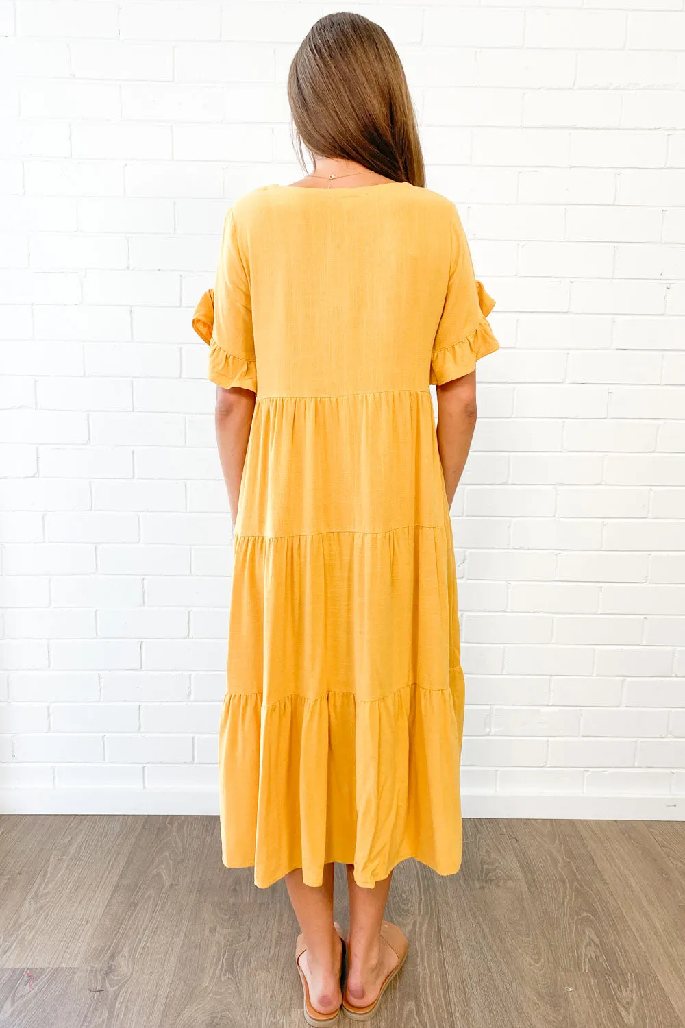 Michelle Midi-Kleid - Sommerliche Leuchtfarben