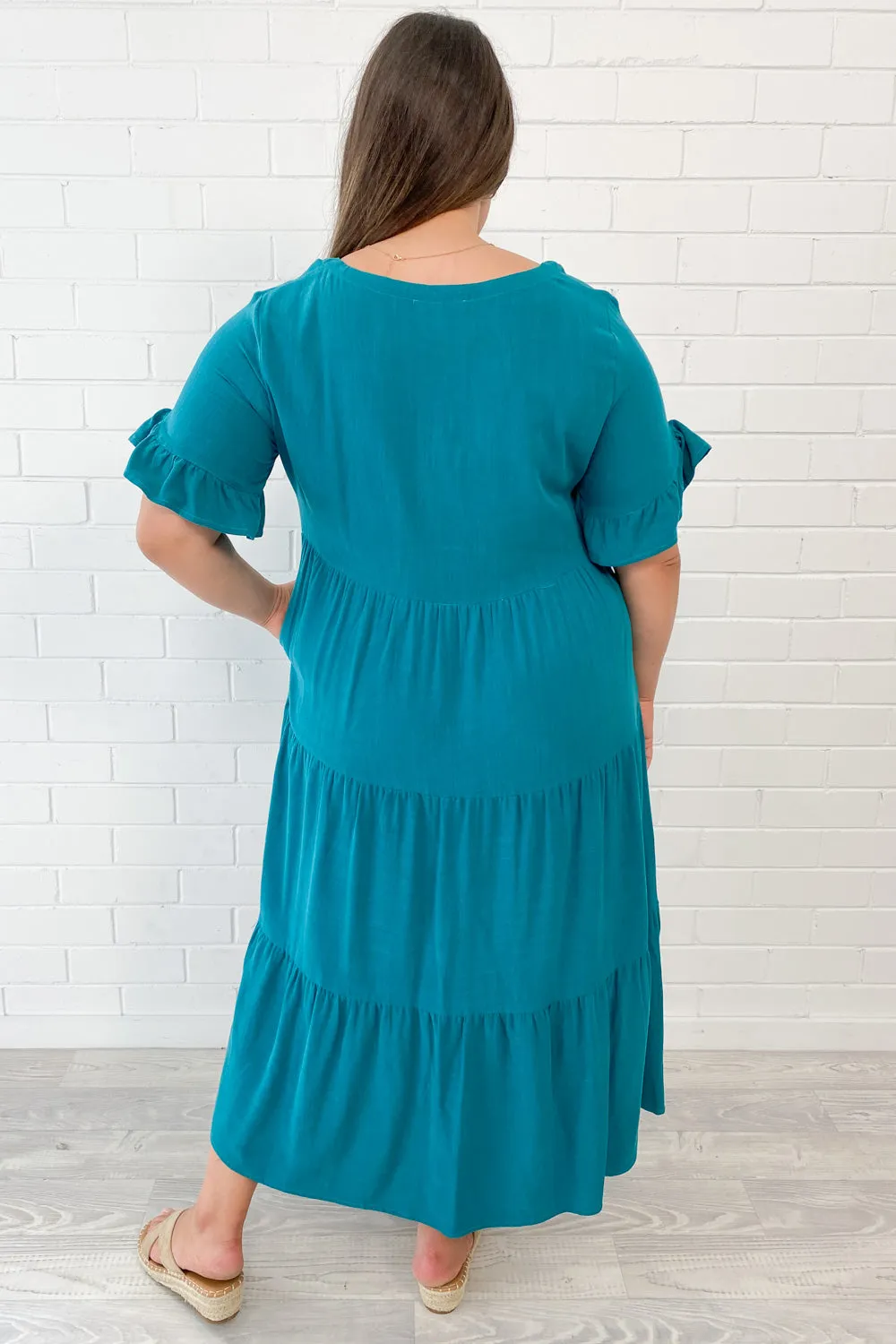 Michelle Midi-Kleid - Sommerliche Leuchtfarben