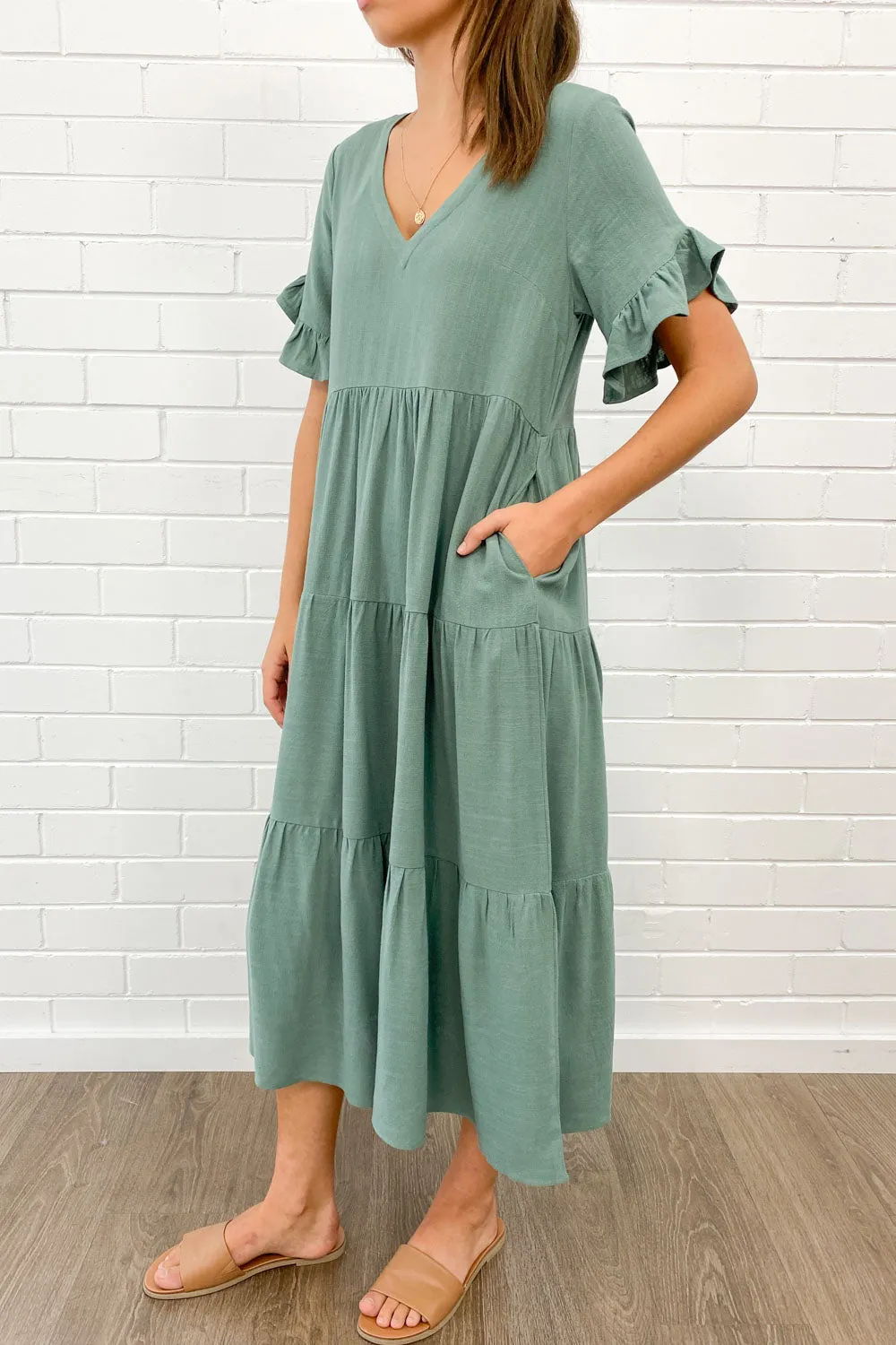 Michelle Midi-Kleid - Sommerliche Leuchtfarben