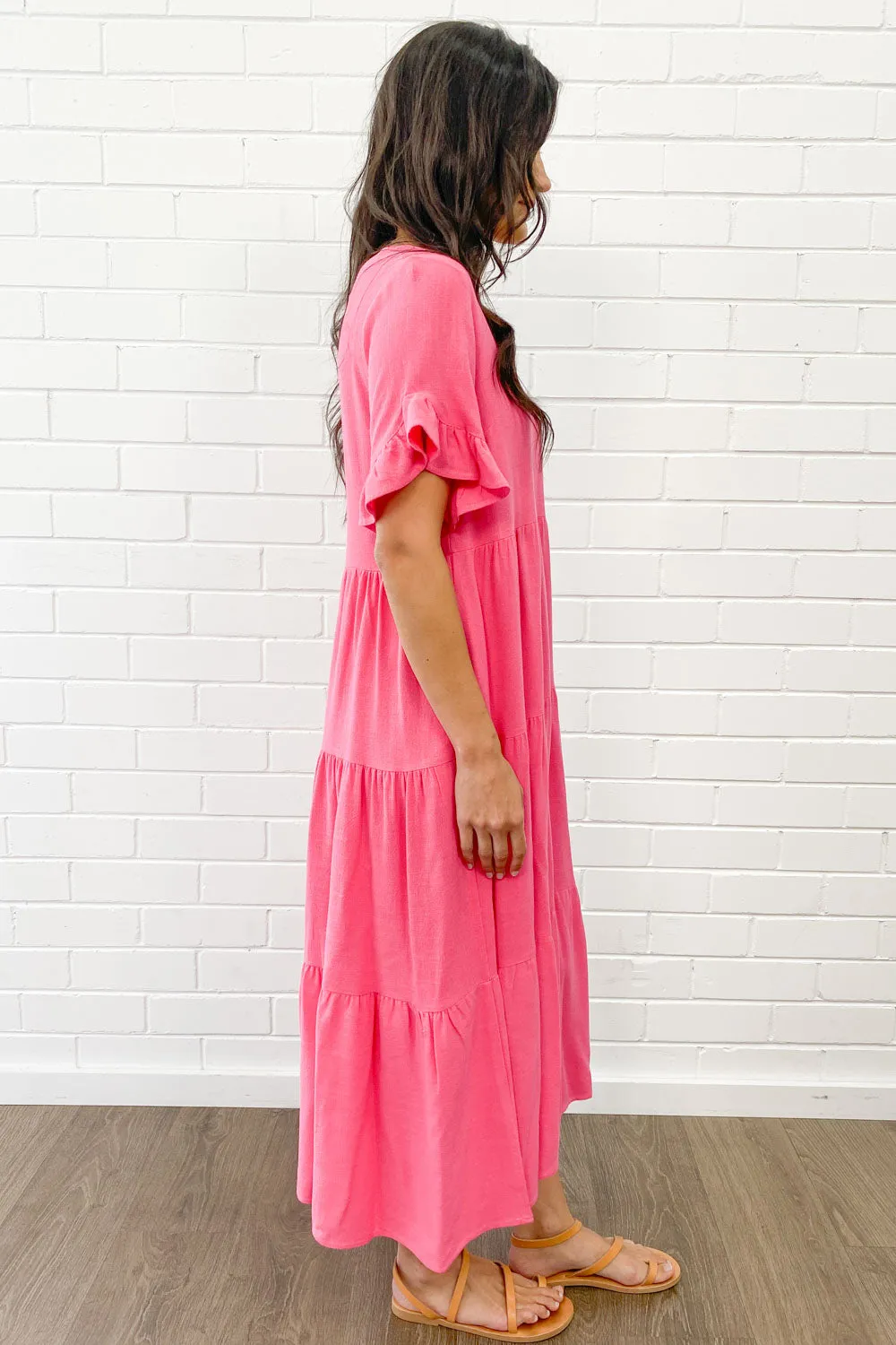 Michelle Midi-Kleid - Sommerliche Leuchtfarben