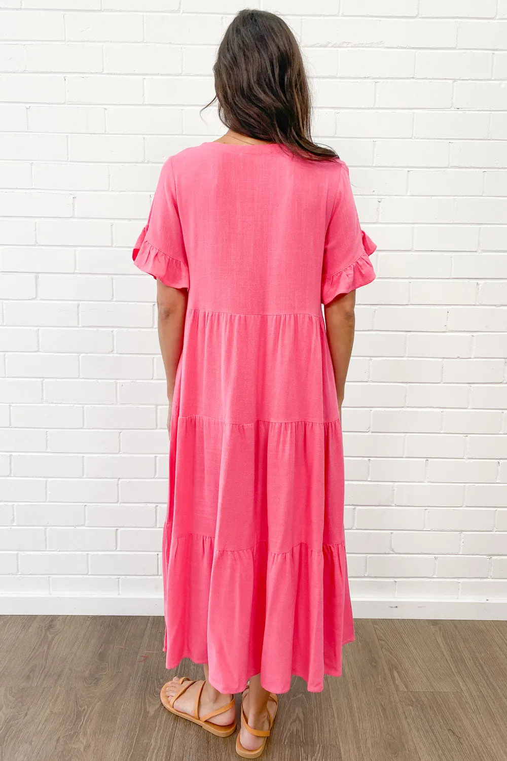 Michelle Midi-Kleid - Sommerliche Leuchtfarben