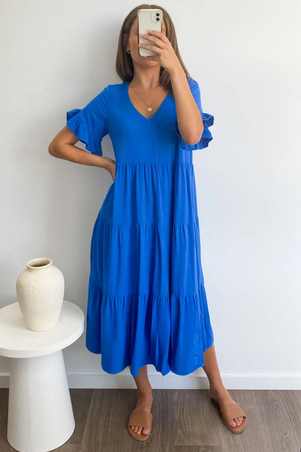 Michelle Midi-Kleid - Sommerliche Leuchtfarben