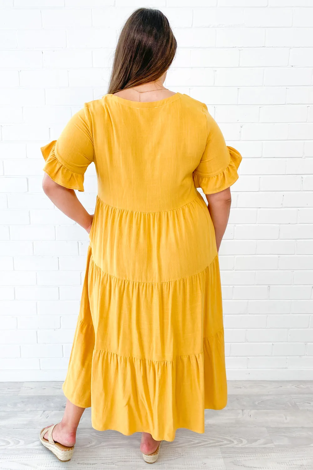 Michelle Midi-Kleid - Sommerliche Leuchtfarben