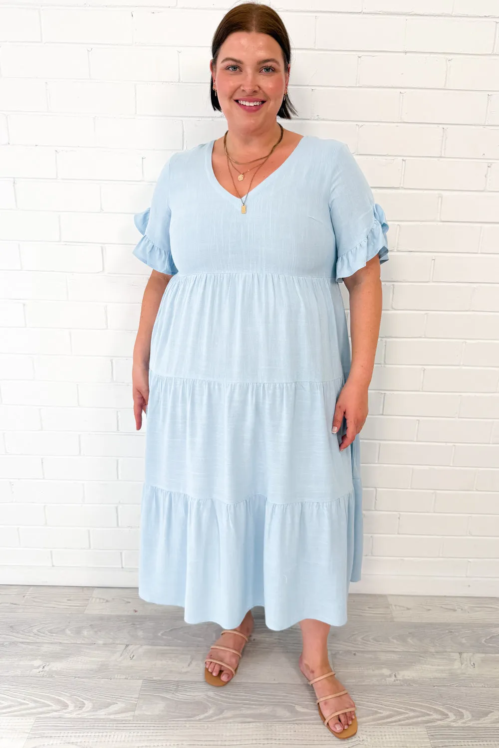 Michelle Midi-Kleid - Sommerliche Leuchtfarben
