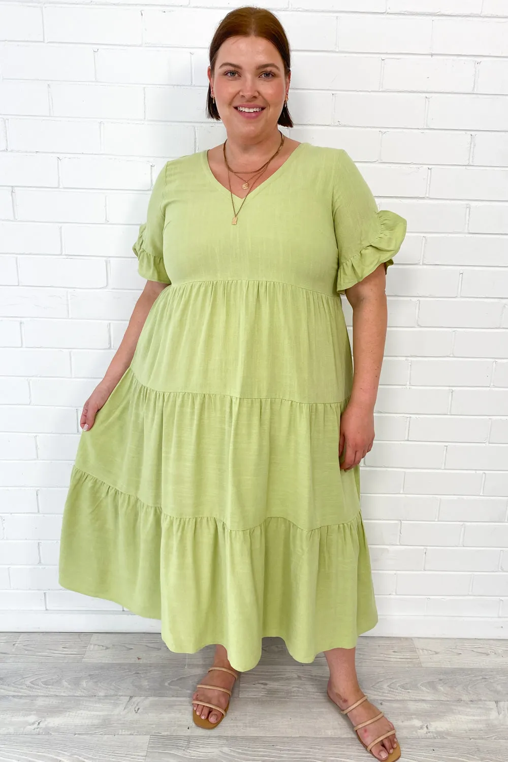 Michelle Midi-Kleid - Sommerliche Leuchtfarben