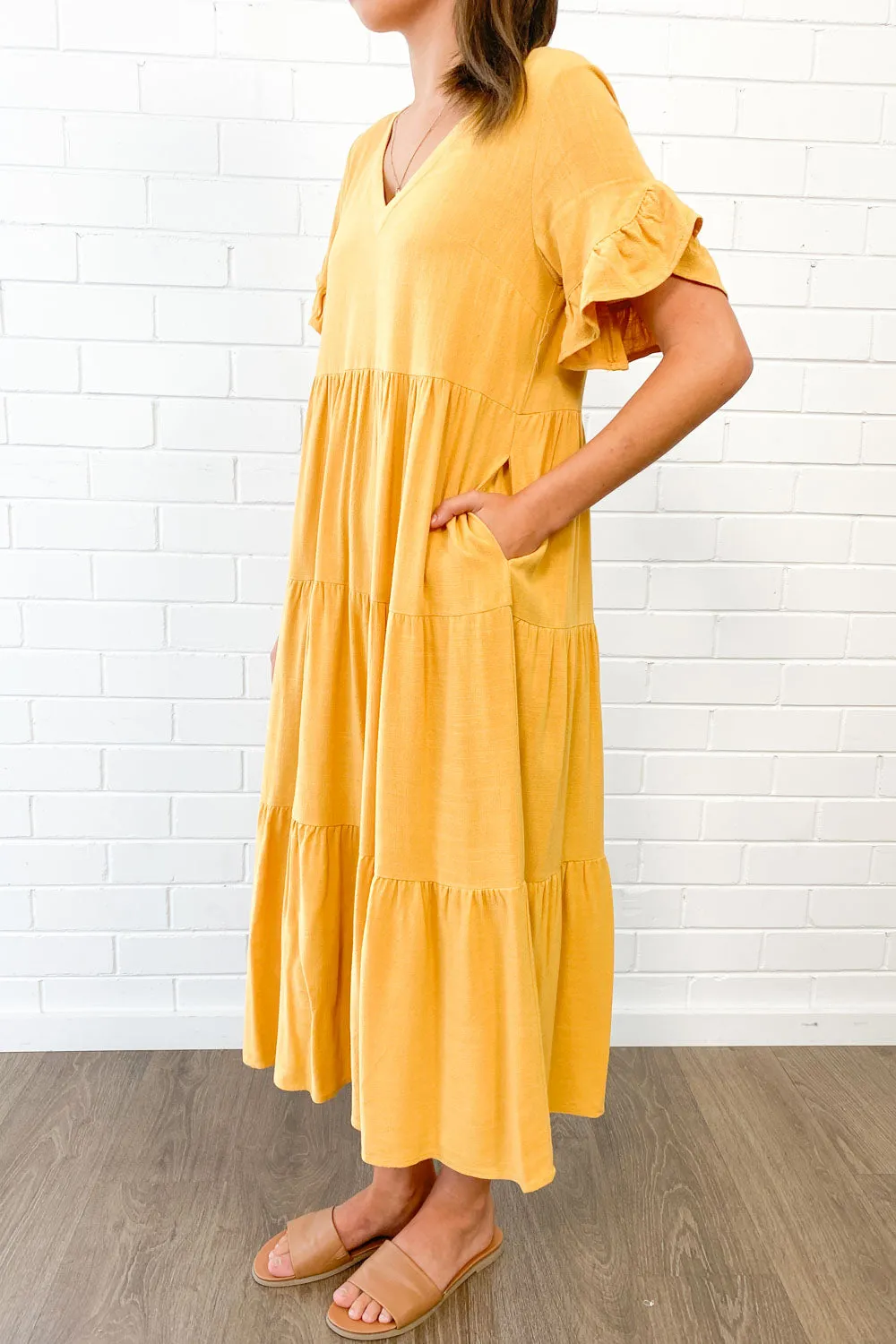 Michelle Midi-Kleid - Sommerliche Leuchtfarben