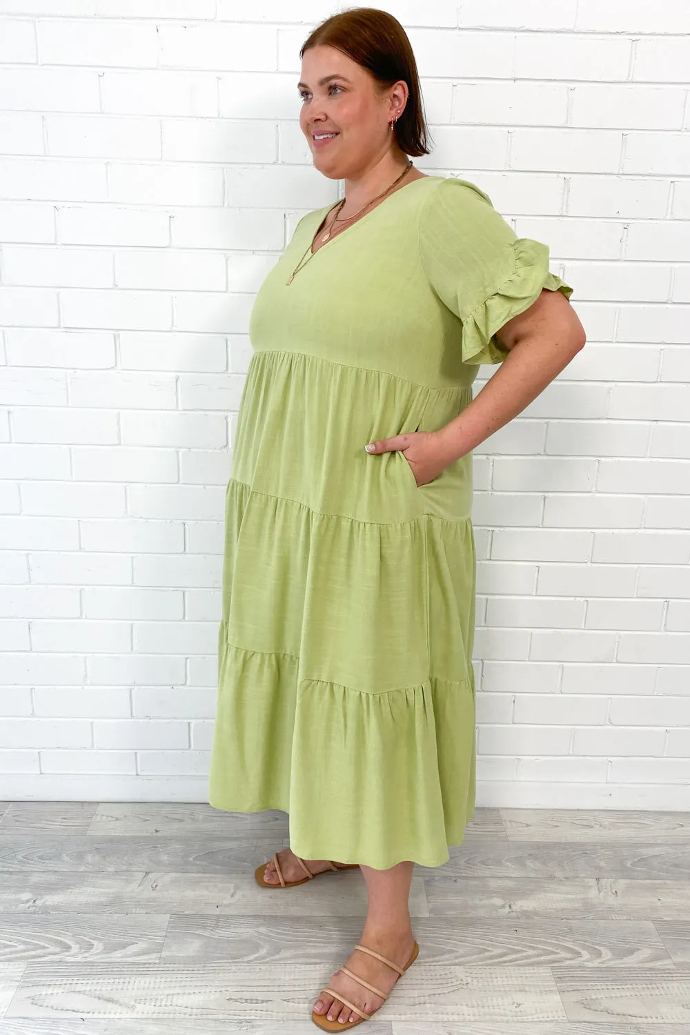 Michelle Midi-Kleid - Sommerliche Leuchtfarben