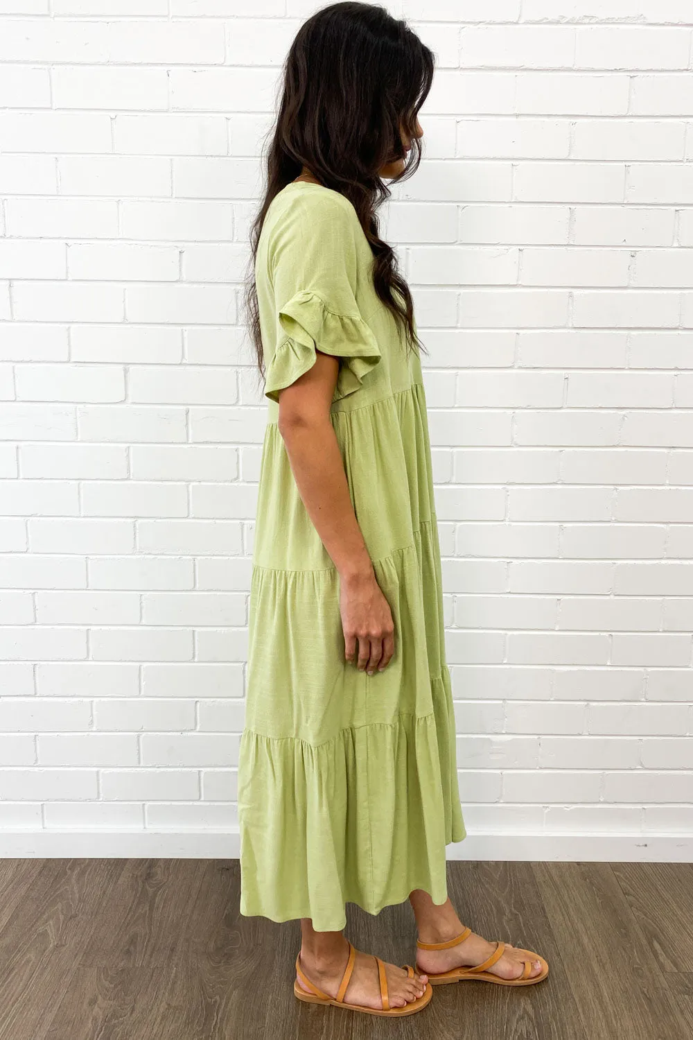Michelle Midi-Kleid - Sommerliche Leuchtfarben