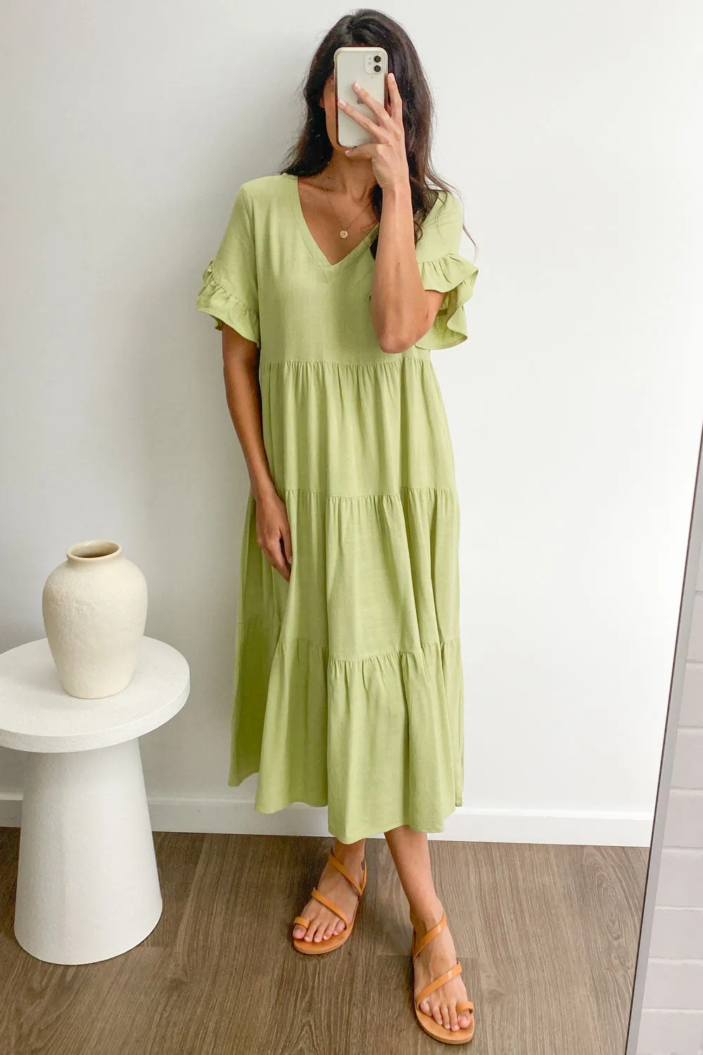 Michelle Midi-Kleid - Sommerliche Leuchtfarben