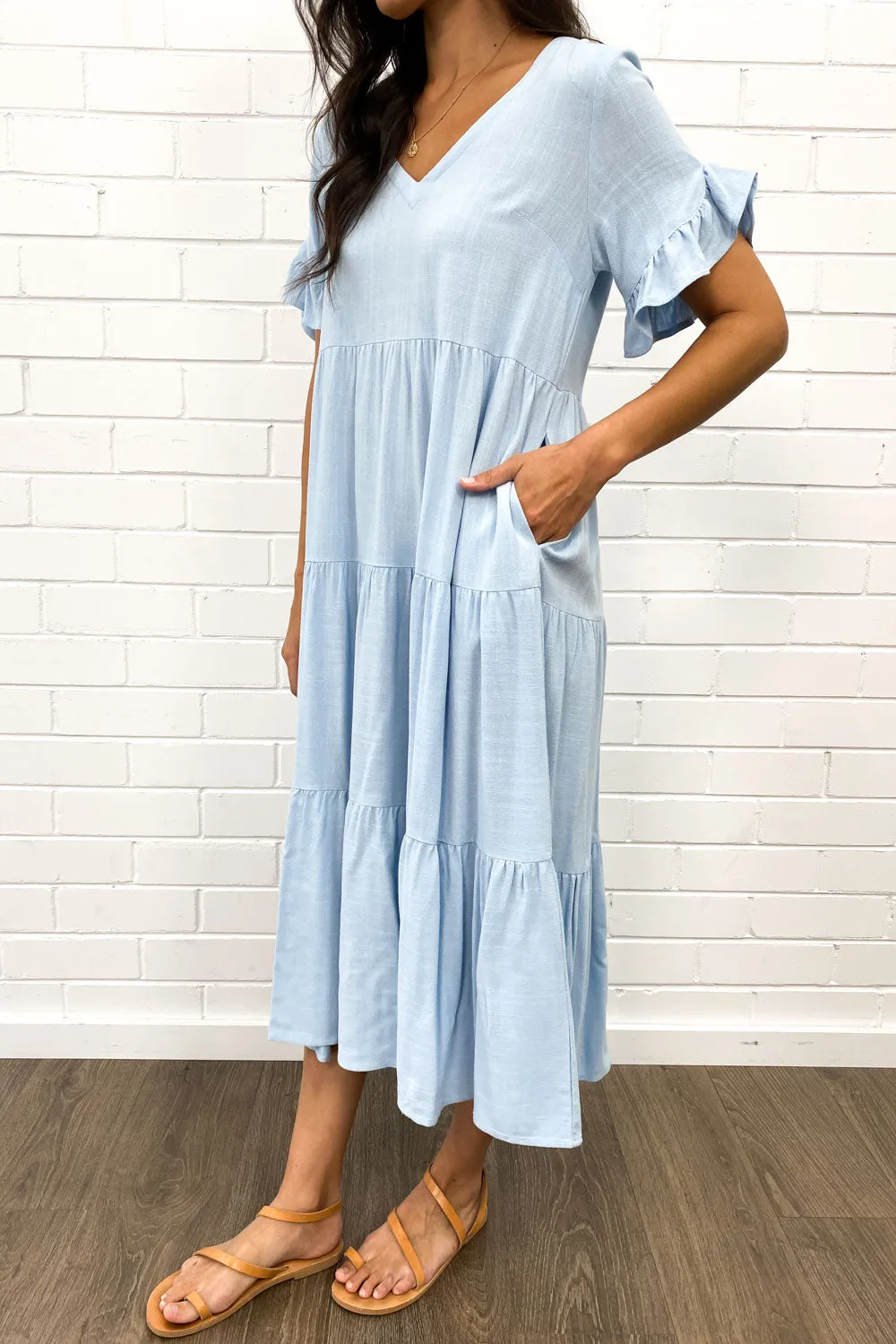 Michelle Midi-Kleid - Sommerliche Leuchtfarben