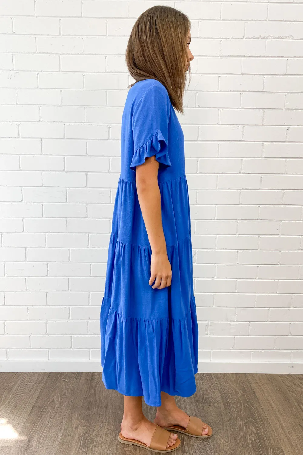 Michelle Midi-Kleid - Sommerliche Leuchtfarben
