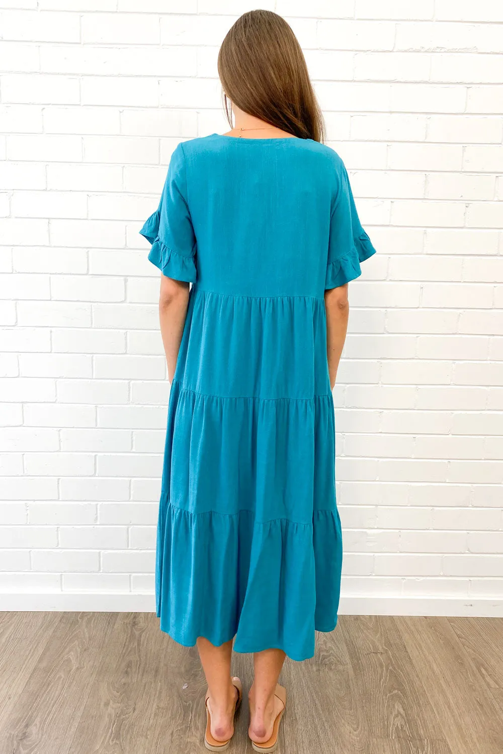 Michelle Midi-Kleid - Sommerliche Leuchtfarben