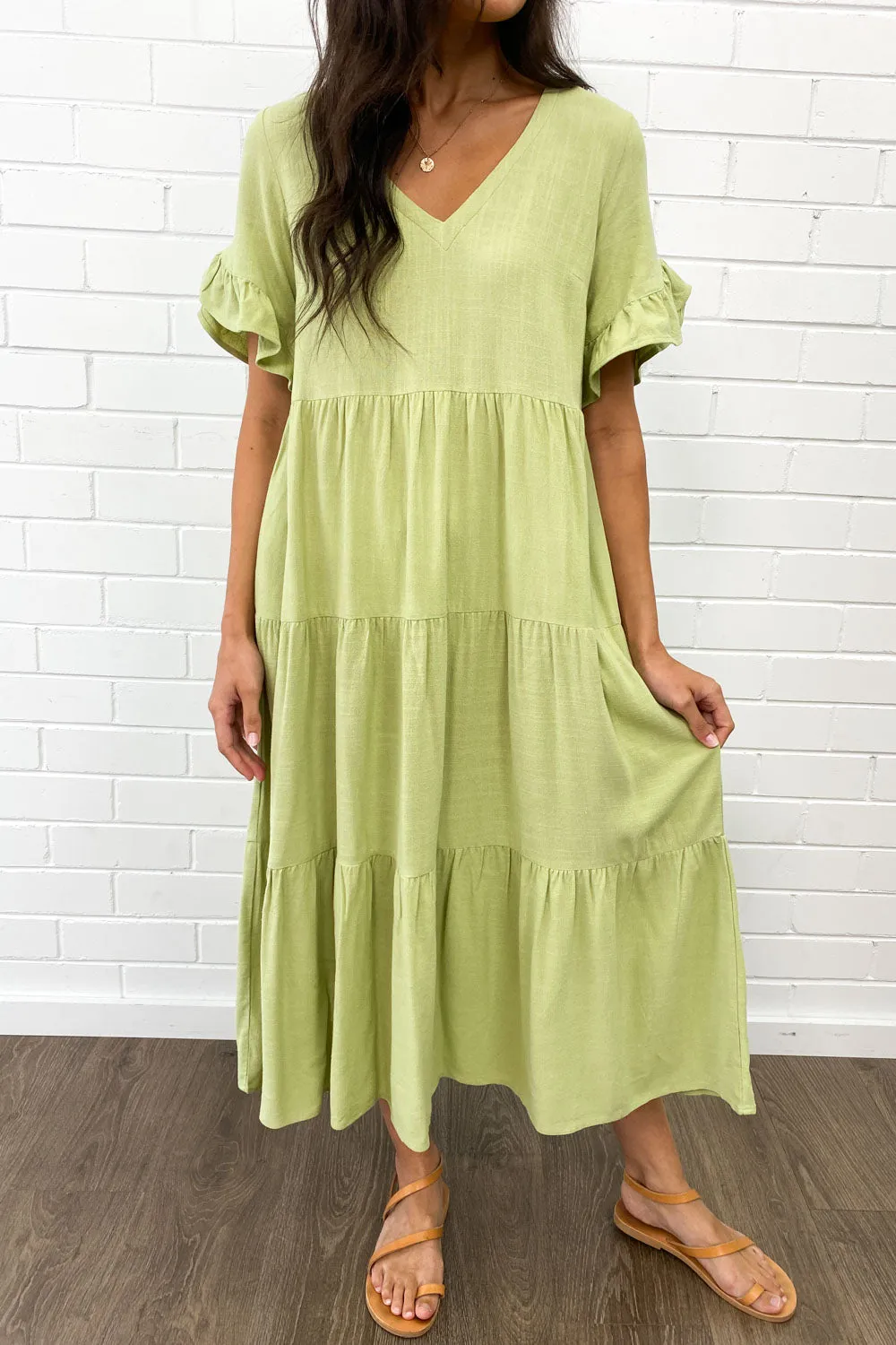 Michelle Midi-Kleid - Sommerliche Leuchtfarben