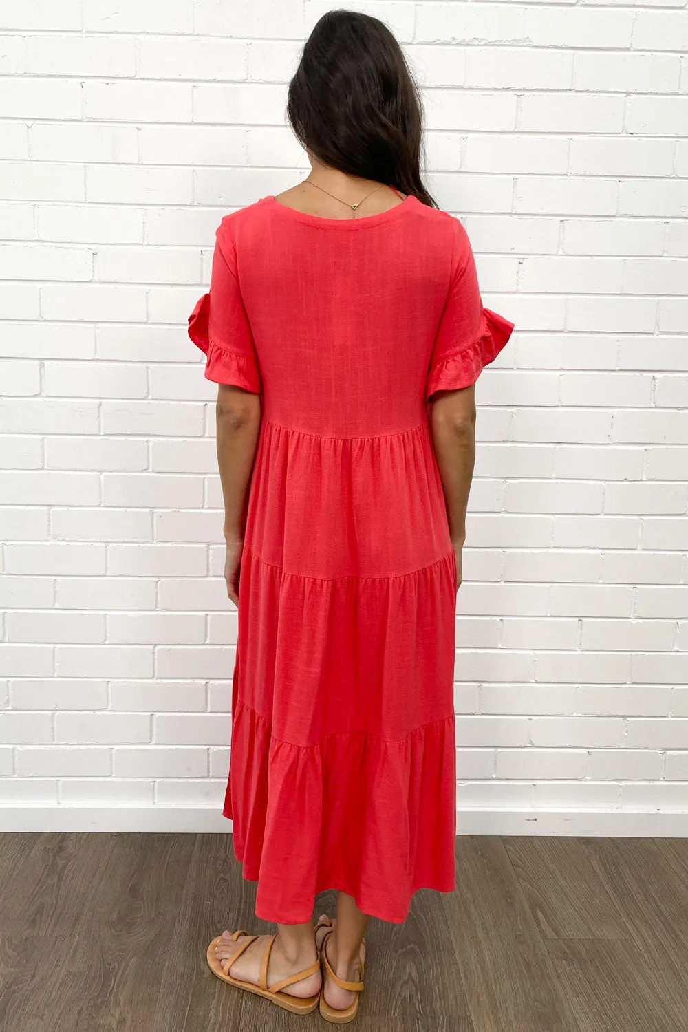Michelle Midi-Kleid - Sommerliche Leuchtfarben