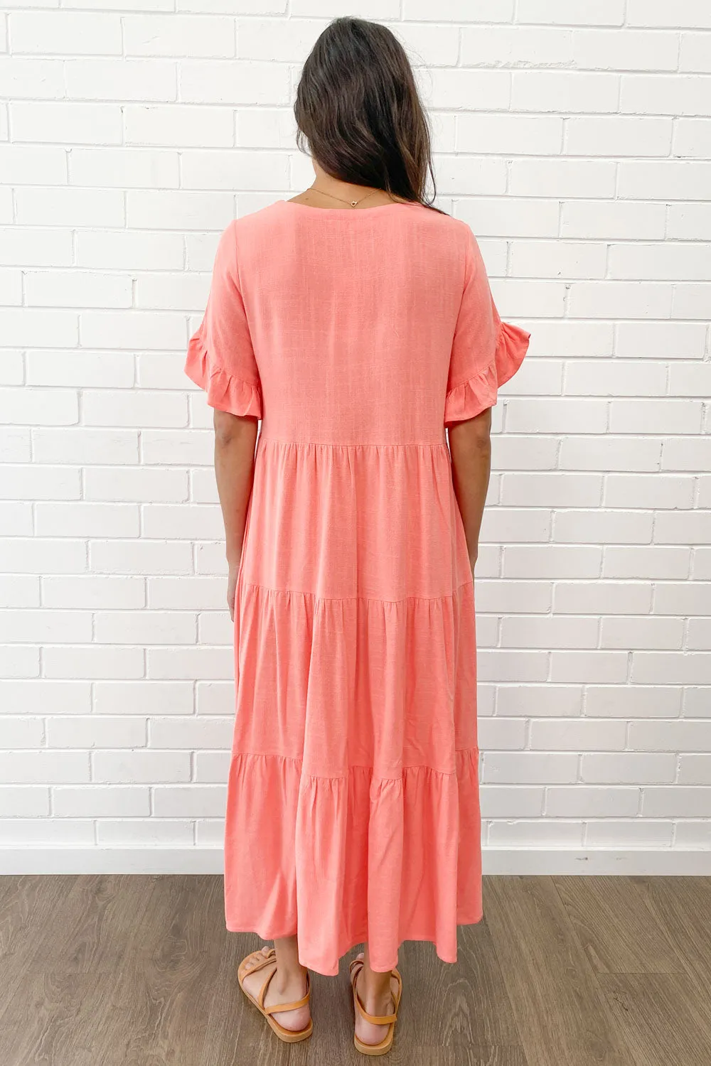 Michelle Midi-Kleid - Sommerliche Leuchtfarben