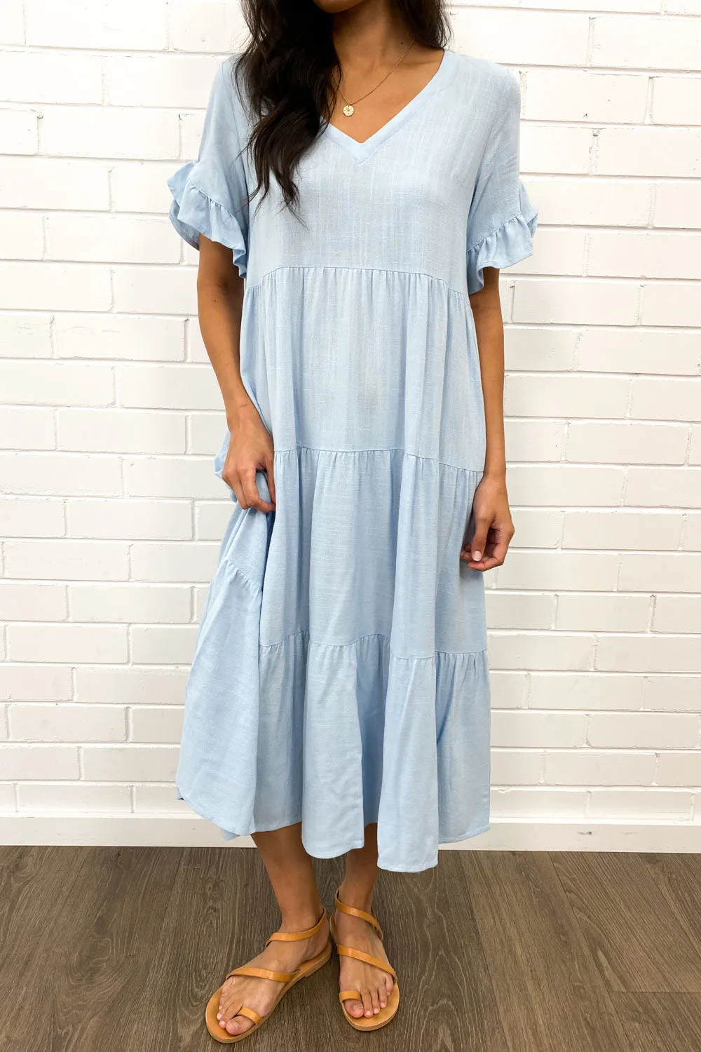 Michelle Midi-Kleid - Sommerliche Leuchtfarben