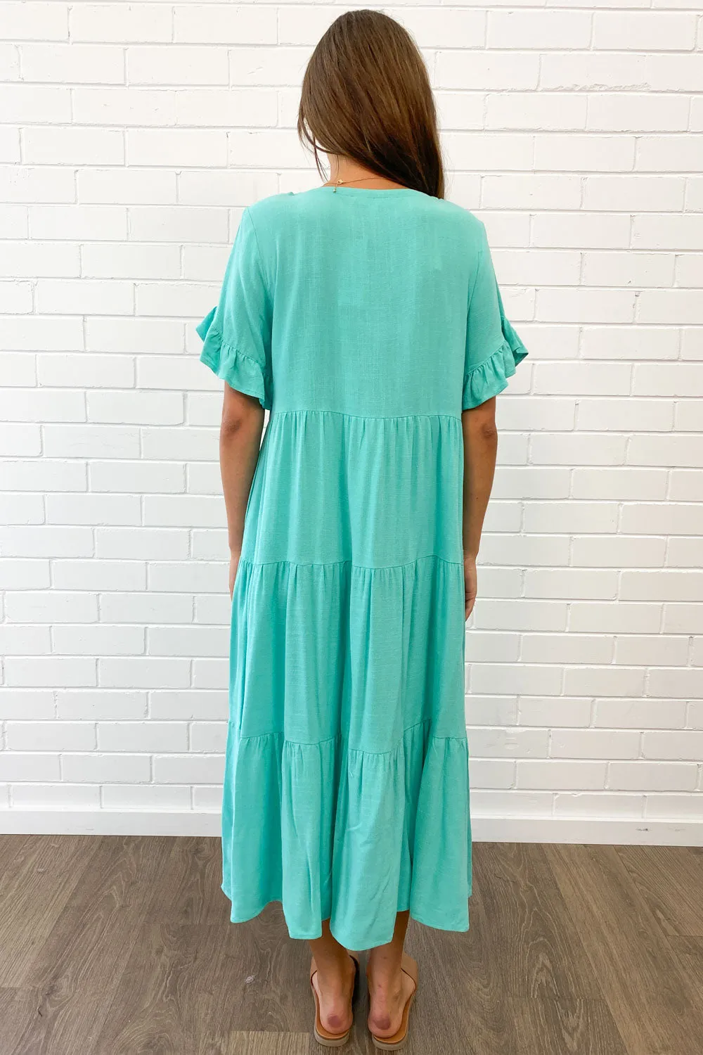 Michelle Midi-Kleid - Sommerliche Leuchtfarben