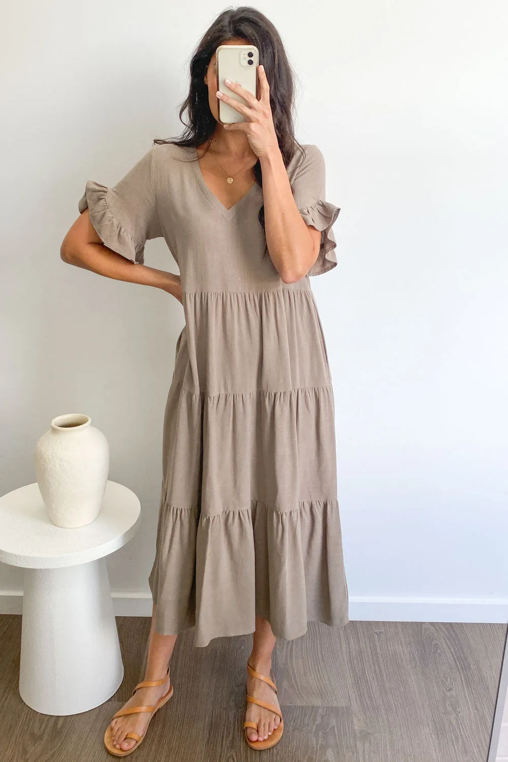 Michelle Midi-Kleid - Sommerliche Leuchtfarben
