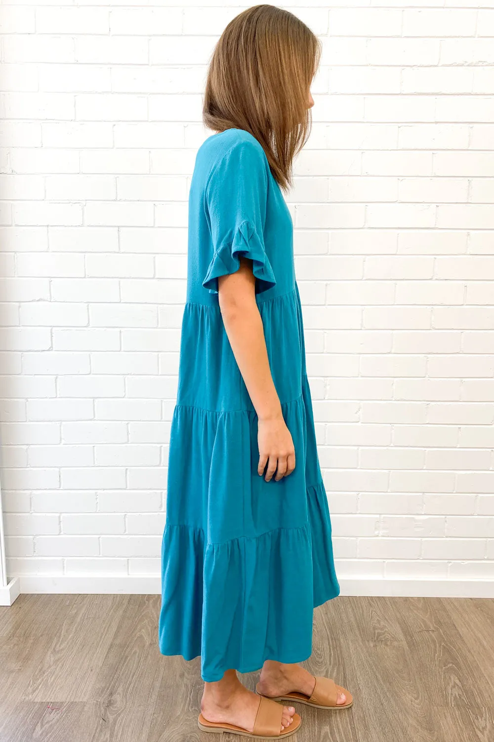 Michelle Midi-Kleid - Sommerliche Leuchtfarben