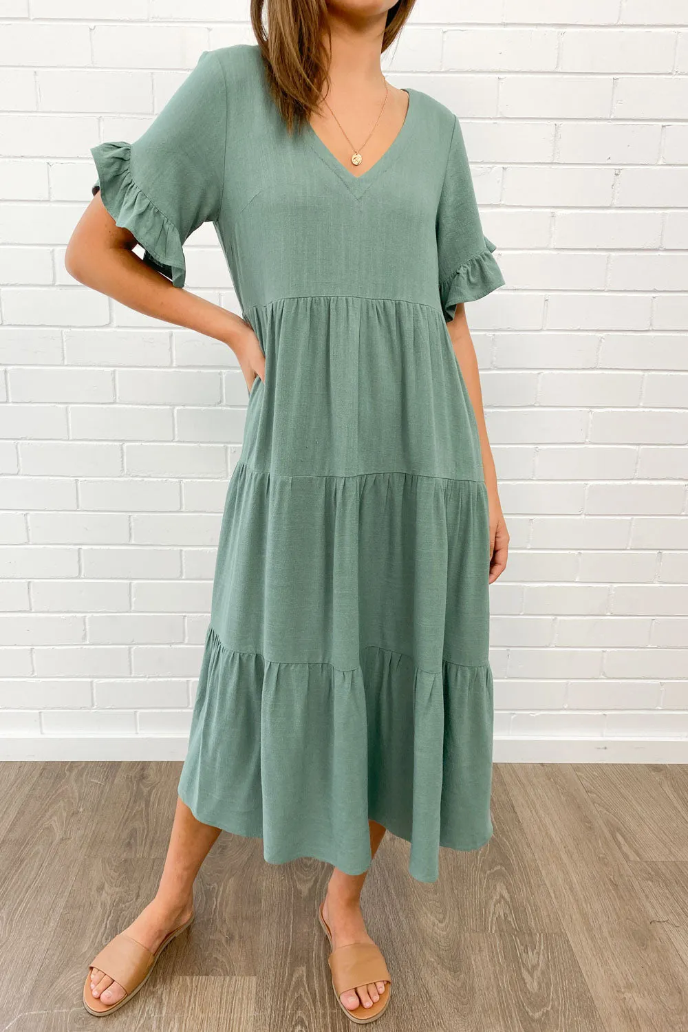 Michelle Midi-Kleid - Sommerliche Leuchtfarben