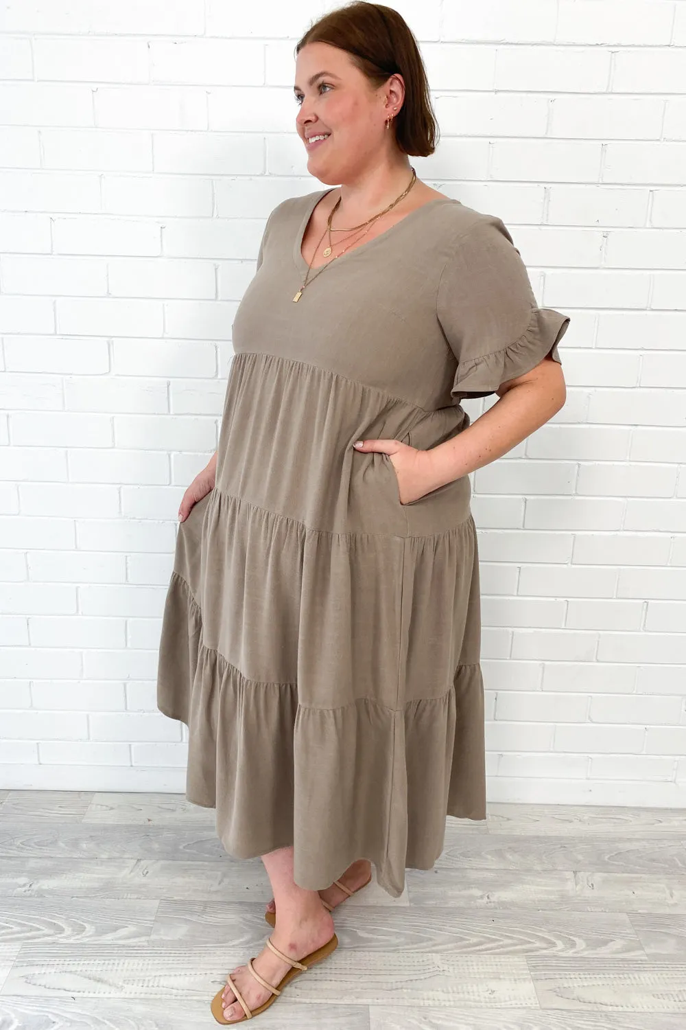 Michelle Midi-Kleid - Sommerliche Leuchtfarben