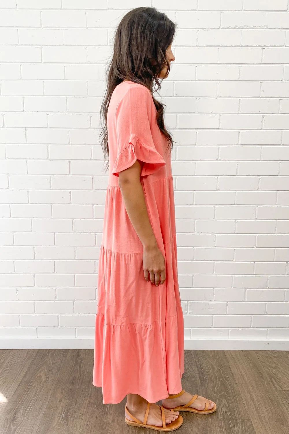 Michelle Midi-Kleid - Sommerliche Leuchtfarben