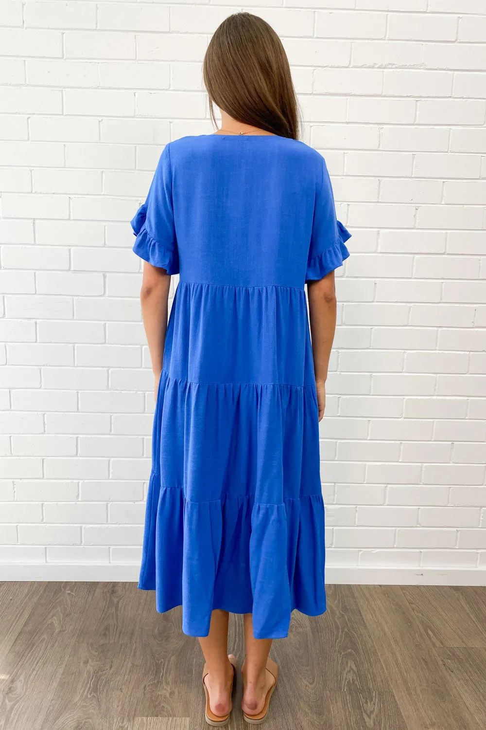 Michelle Midi-Kleid - Sommerliche Leuchtfarben