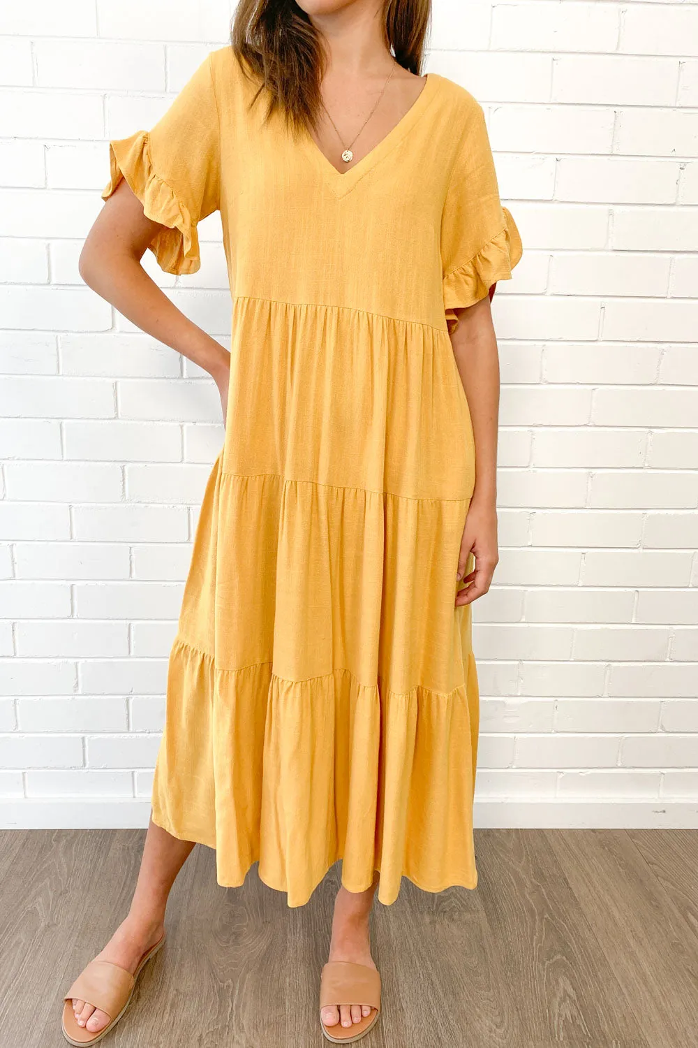 Michelle Midi-Kleid - Sommerliche Leuchtfarben